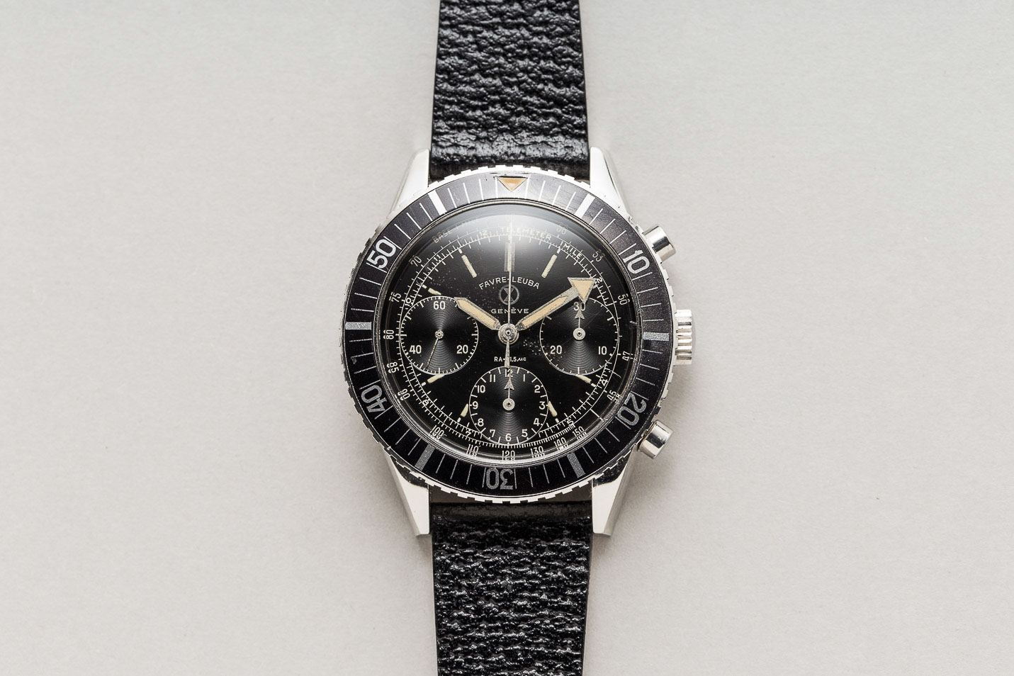 Favre Leuba Sea Sky Vintage Chronograph Nos Fullset 33023 Shuck The Oyster Vintage Watches